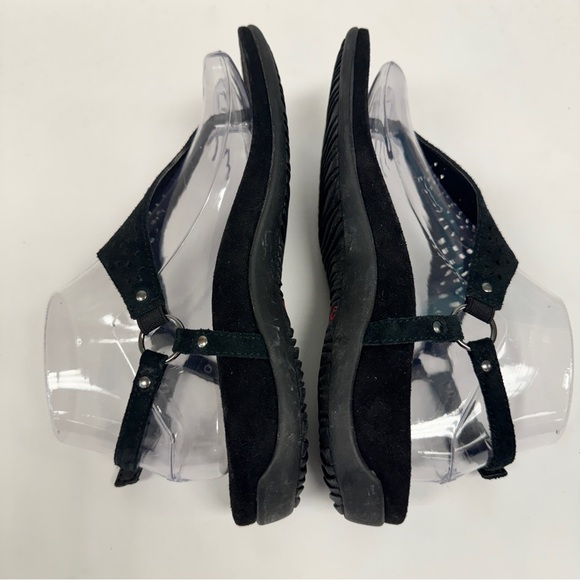 Vionic Black Kirra Toe Post Thong Sandal Adjustable Buckle Arch Support Size 7.5 - Picture 4 of 7